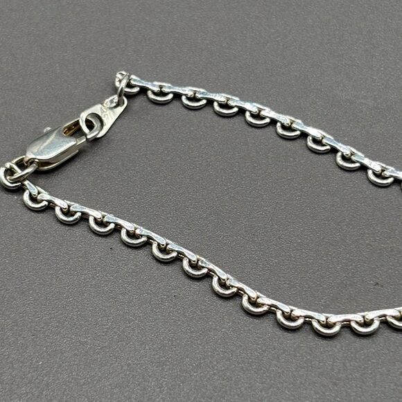 Sterling Silver 925 Multi Strand Layered Waterfall Drape Necklace 24g 18" Curb - Picture 7 of 8